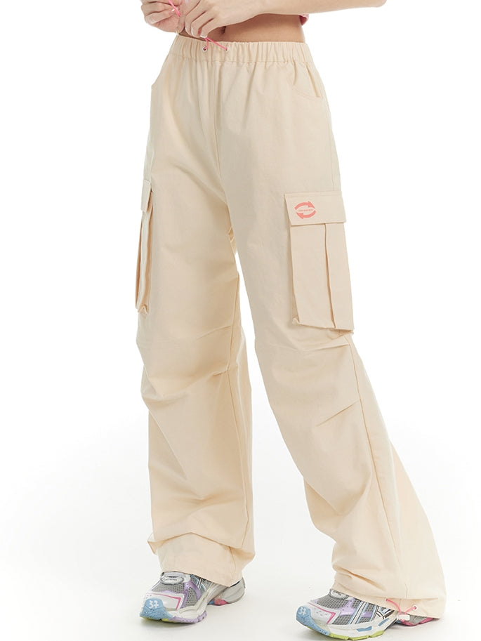 Casual Relax Drawstring Cargo-Pants