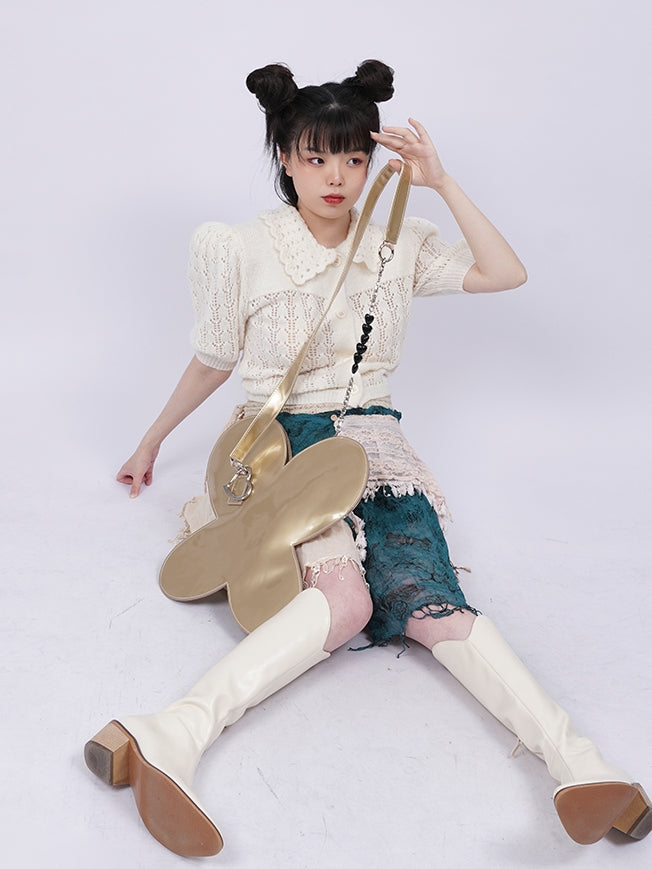 Metallic Butterfly Netter Nichi Big 2way Tasche