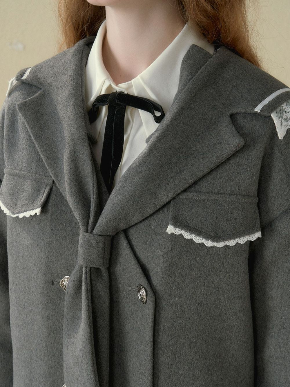 레이스 칼리지 귀여운 재킷