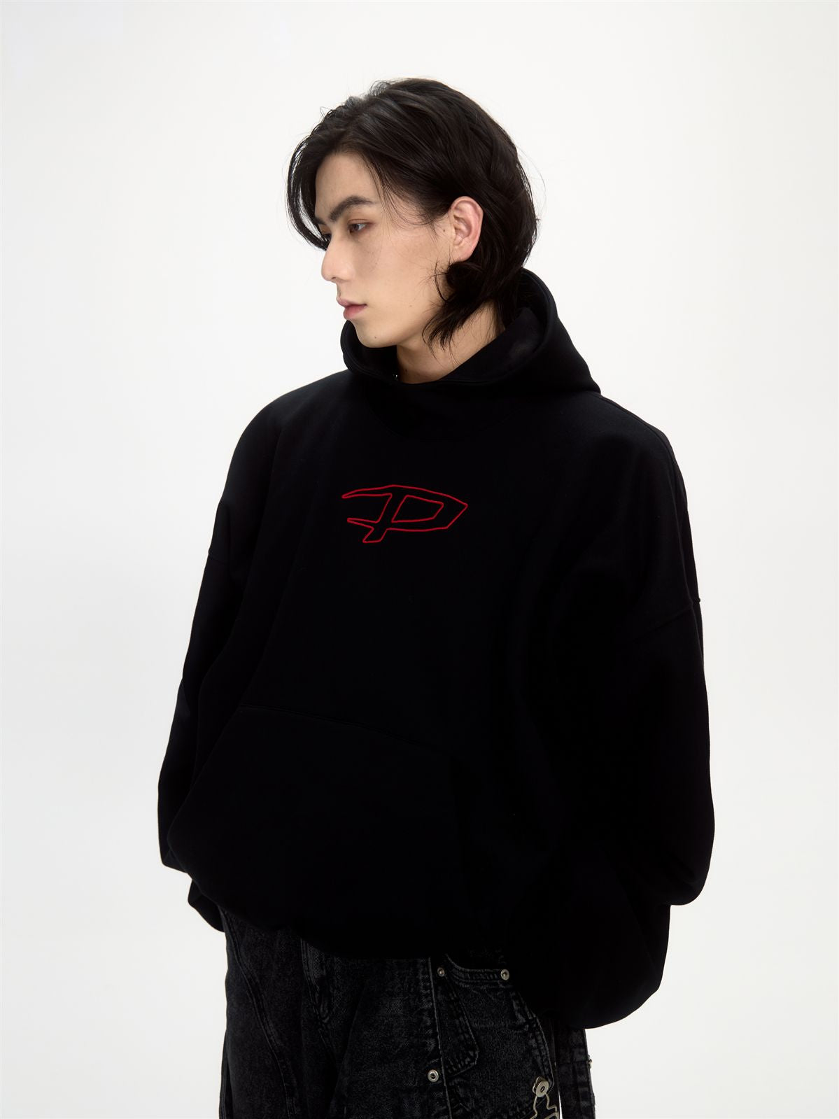 UNISEX HOODIE BACK-PRINT SWEAT PARKA