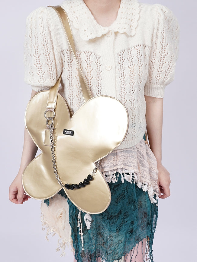 Metallic Butterfly Netter Nichi Big 2way Tasche