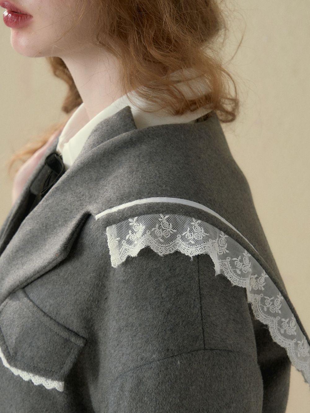 레이스 칼리지 귀여운 재킷