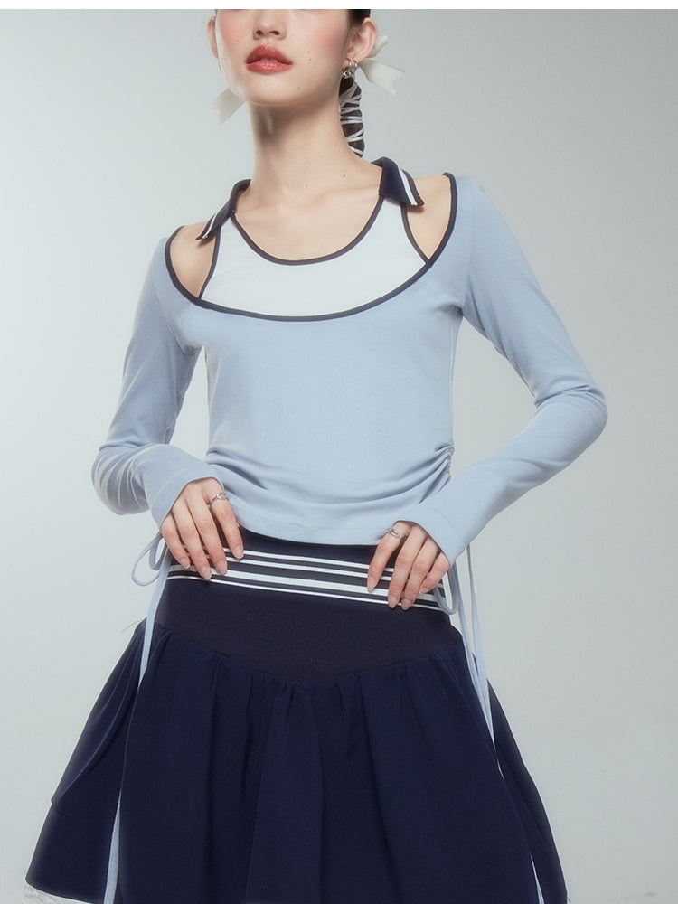 Spitze kurz flauschig einfacher Flare -Rock