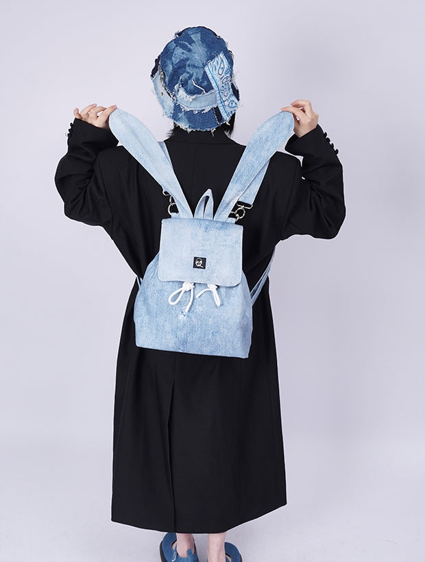 FADED RETRO RABBIT-EAR BACKPACK