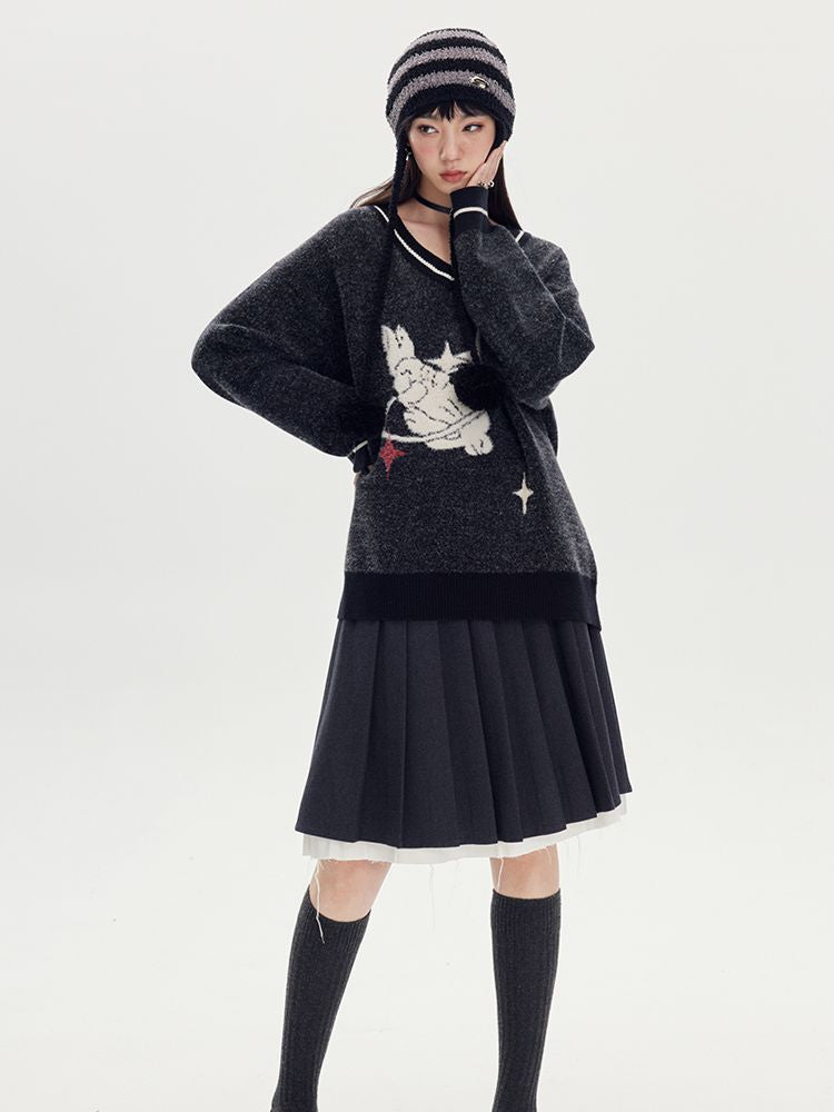 Layered PLEATS MIDDLE SKIRT