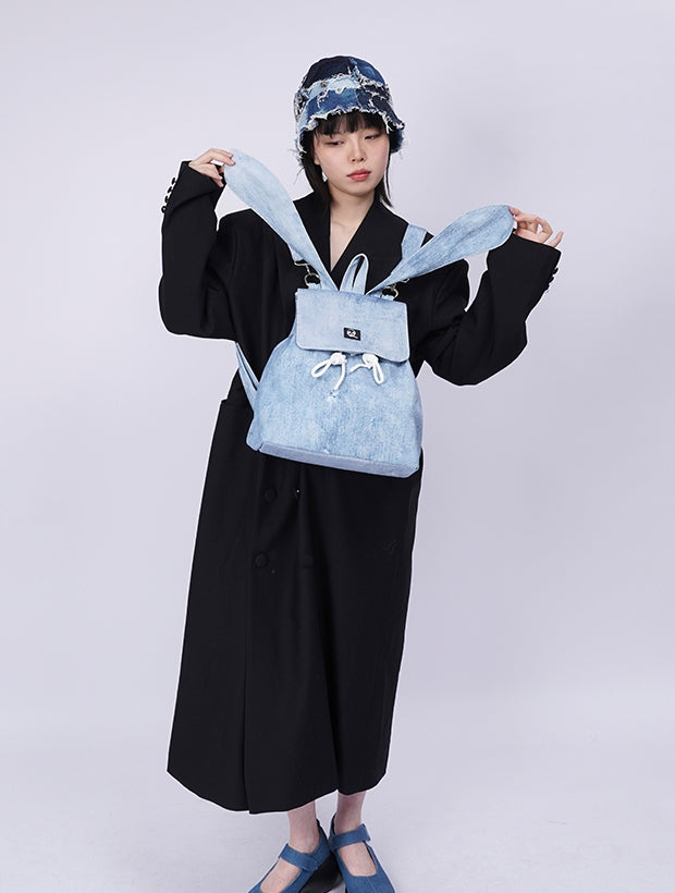 FADED RETRO RABBIT-EAR BACKPACK