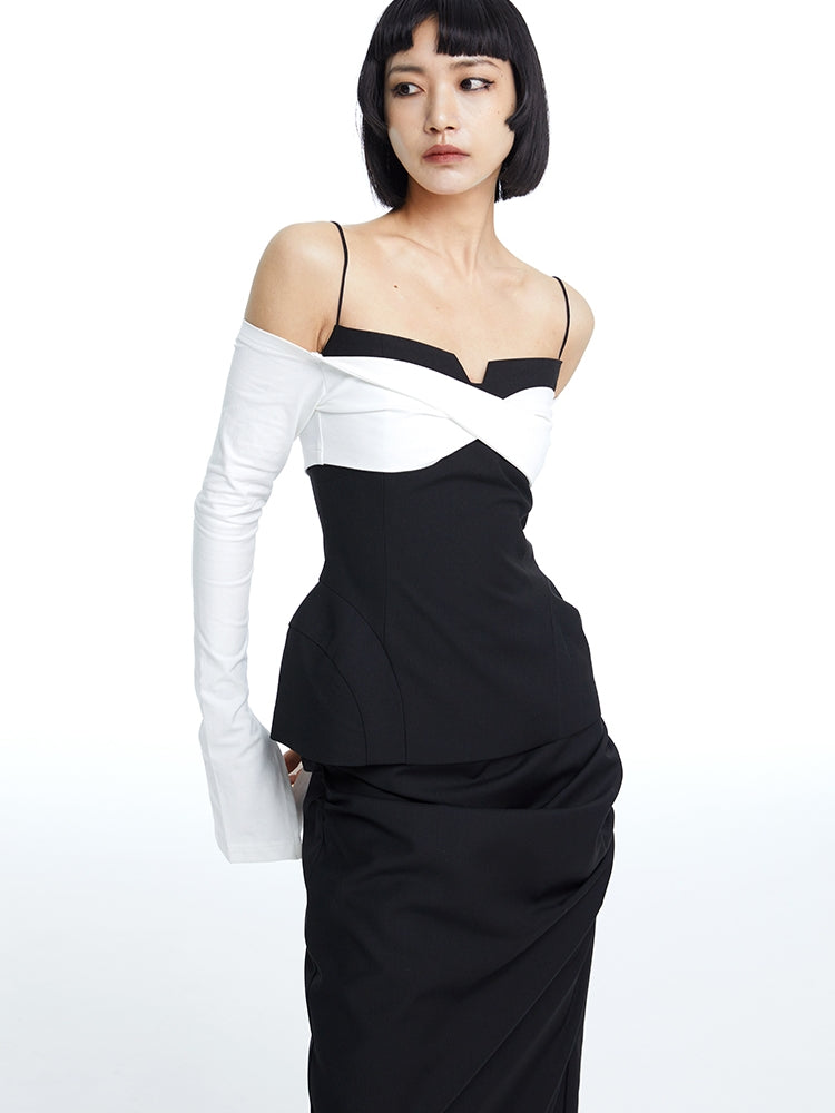 Tight Slim Arm-Cover tube-top