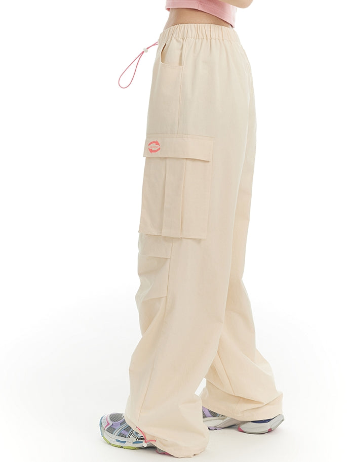Casual Relax Drawstring Cargo-Pants
