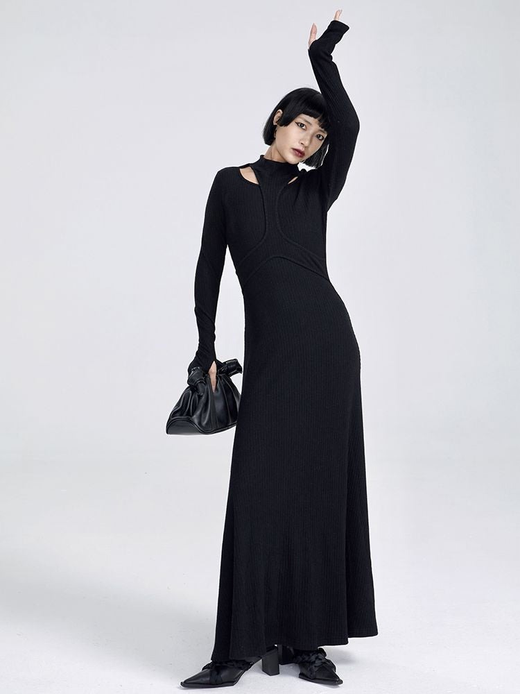 Nichi Slim Maxi Knit ONE-PIECE