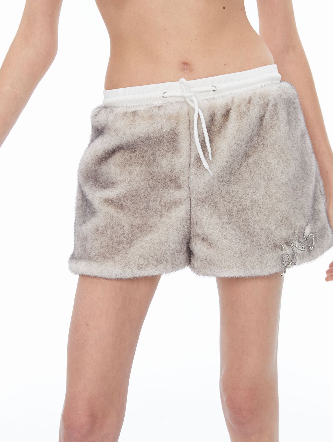 Boa Sweat à capuche Tops moelleux et pantalons courts