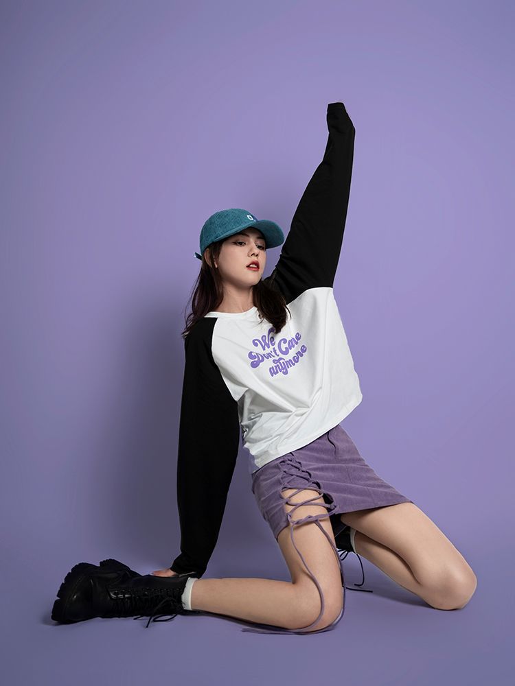 코듀로이 레이스 업 짧은 타이트 스커트