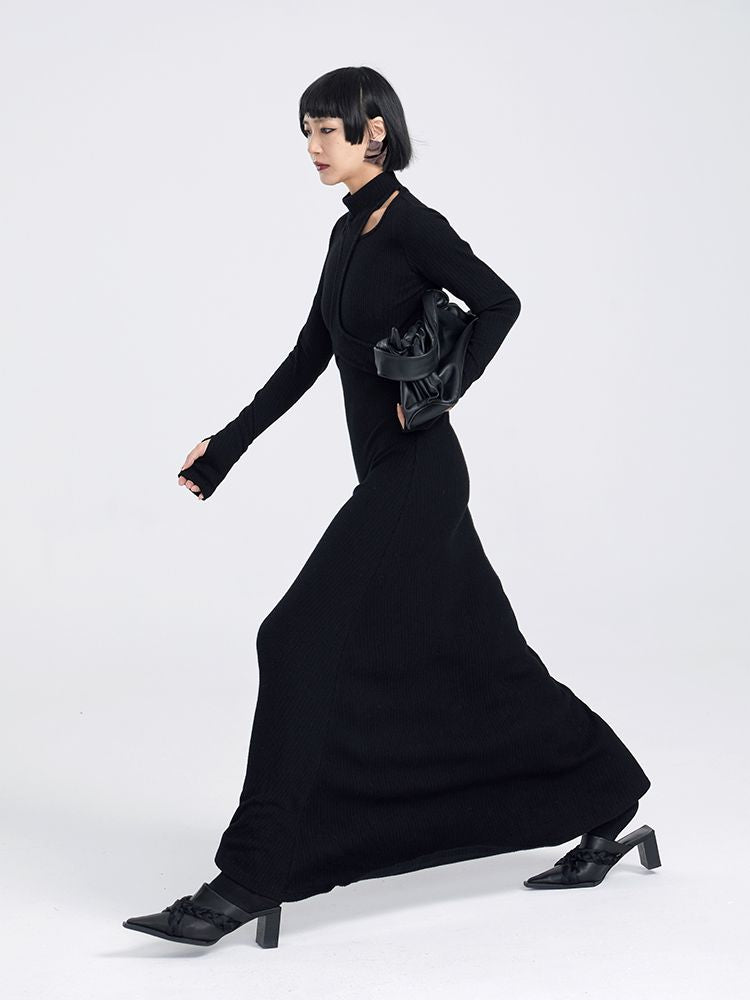 Nichi Slim Maxi Knit ONE-PIECE