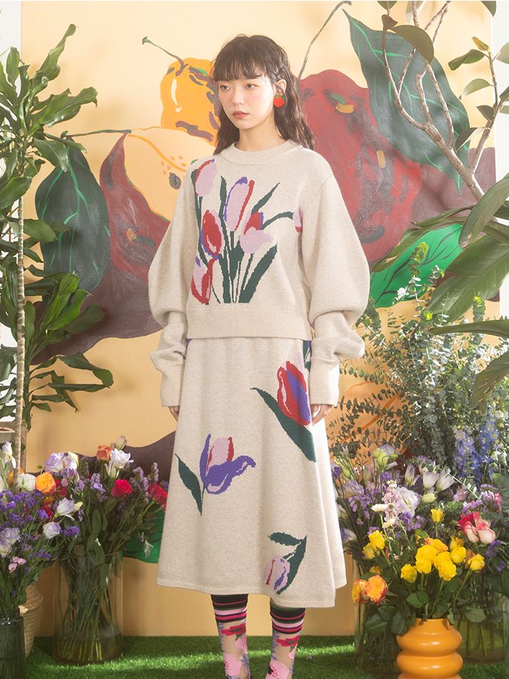 TULIP NICHI RETRO TRICH TOPS & JUPT