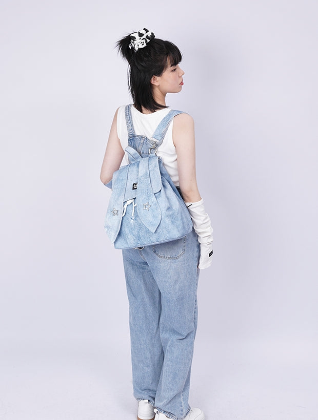 FADED RETRO RABBIT-EAR BACKPACK