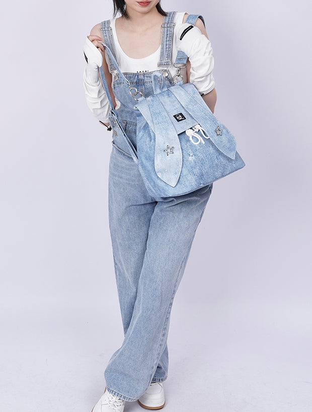 FADED RETRO RABBIT-EAR BACKPACK