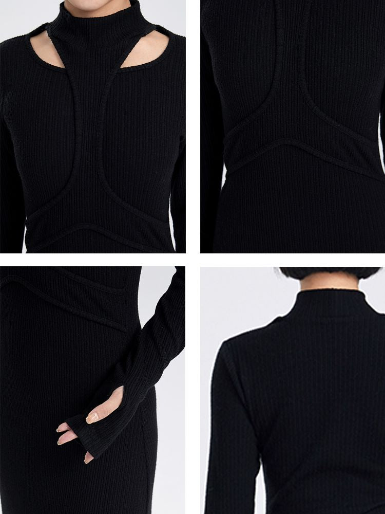 Nichi Slim Maxi Knit ONE-PIECE