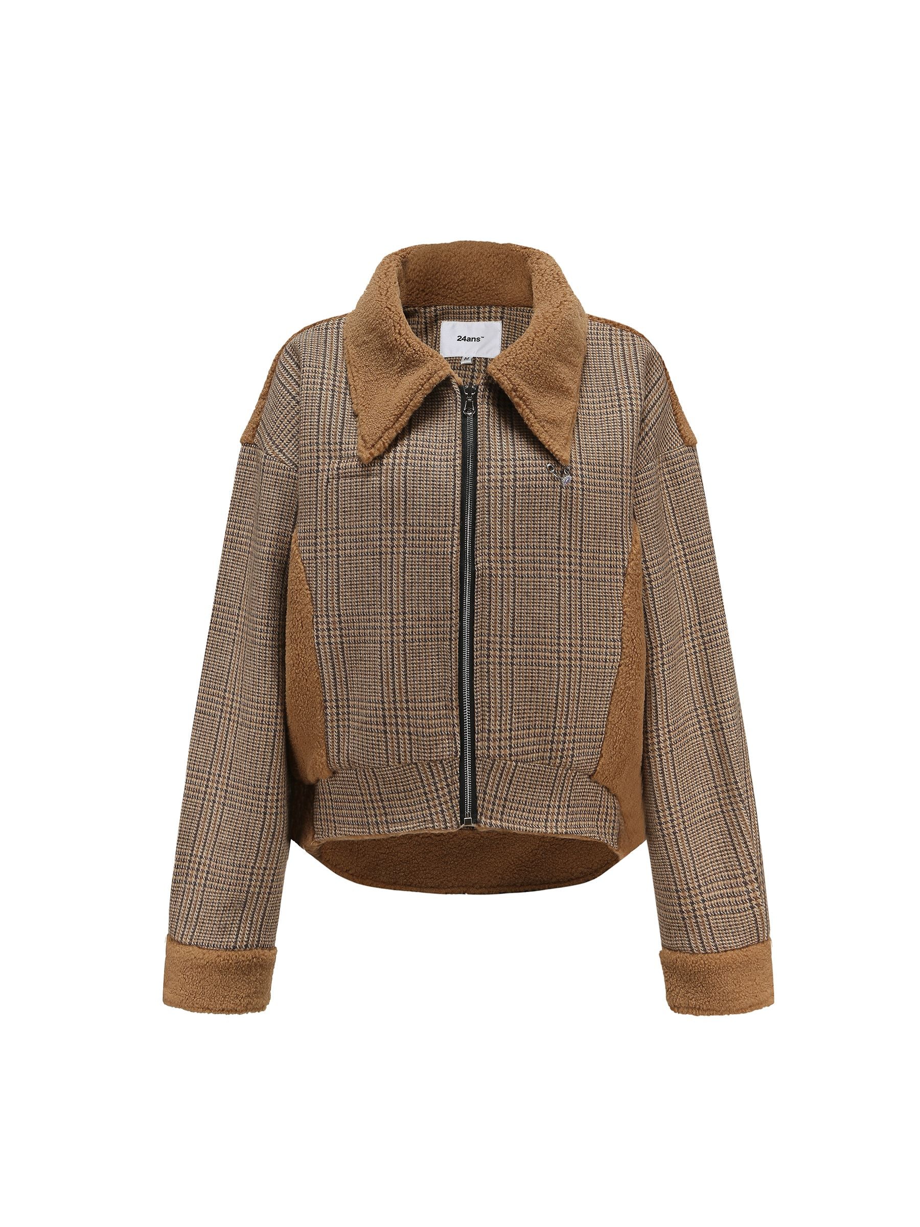 Checked Wool Mature Jacket & Skirt