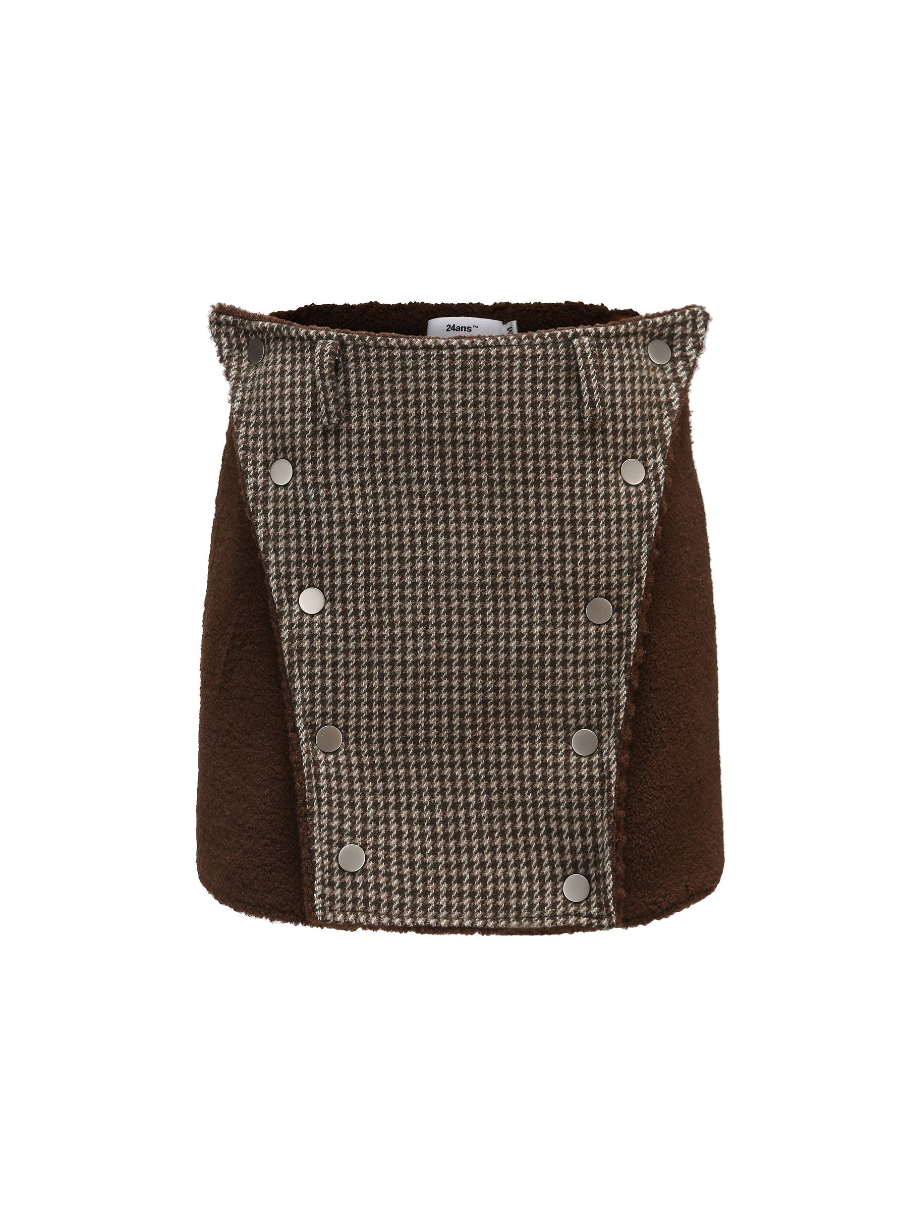 Checked Wool Mature Jacket & Skirt