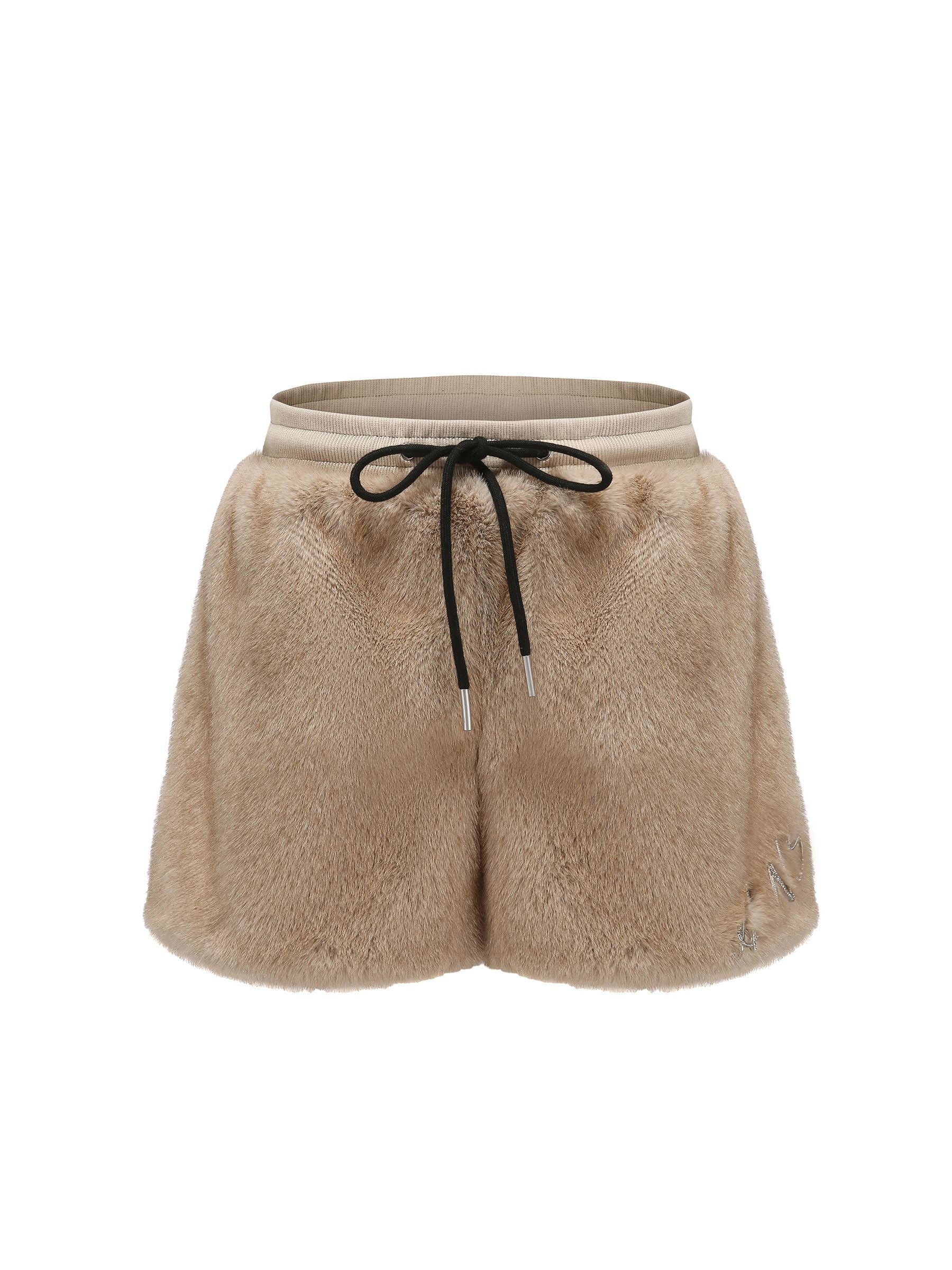 Boa Sweat à capuche Tops moelleux et pantalons courts