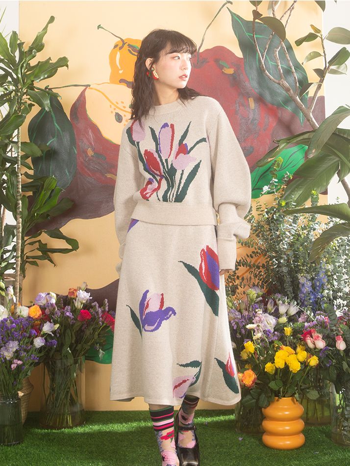 TULIP NICHI RETRO TRICH TOPS & JUPT