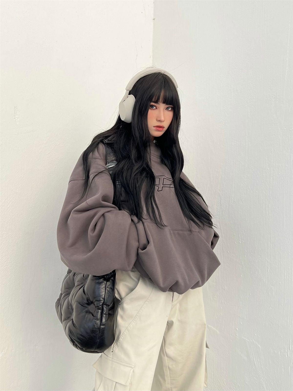 UNISEX HOODIE BACK-PRINT SWEAT PARKA