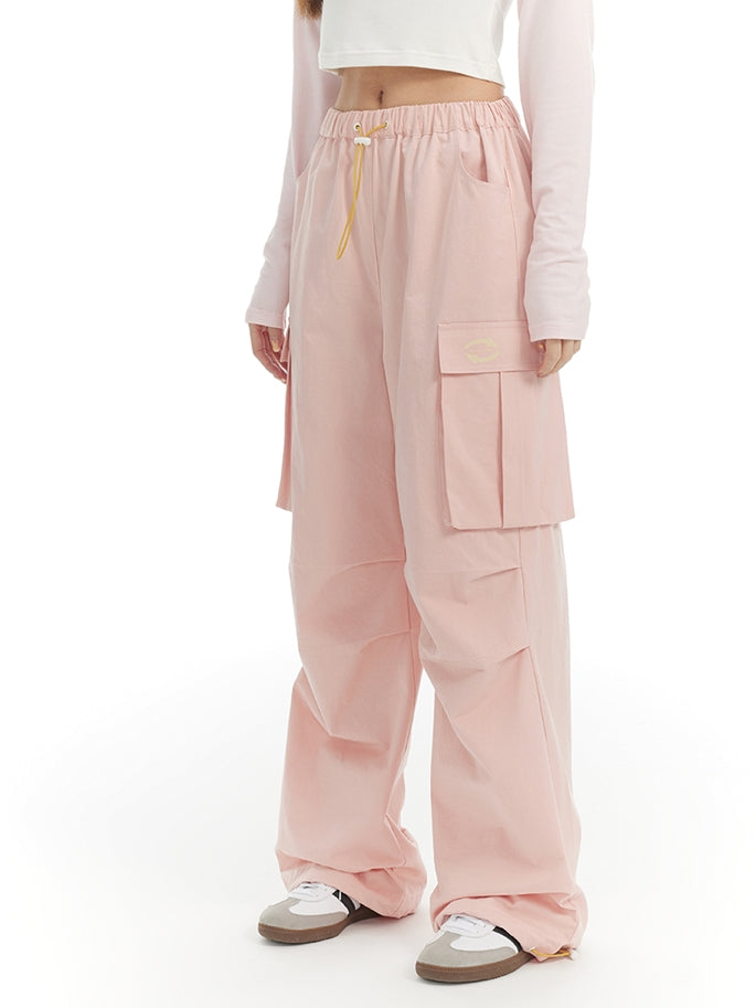 Casual Relax Drawstring Cargo-Pants
