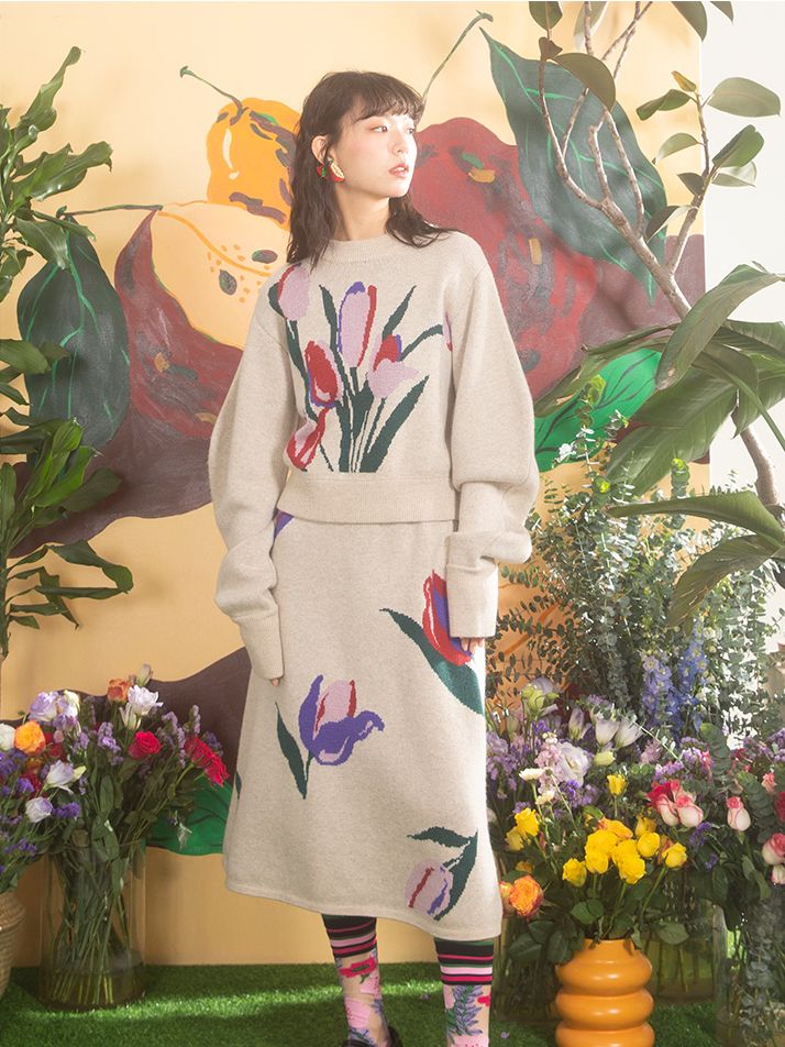 TULIP NICHI RETRO TRICH TOPS & JUPT