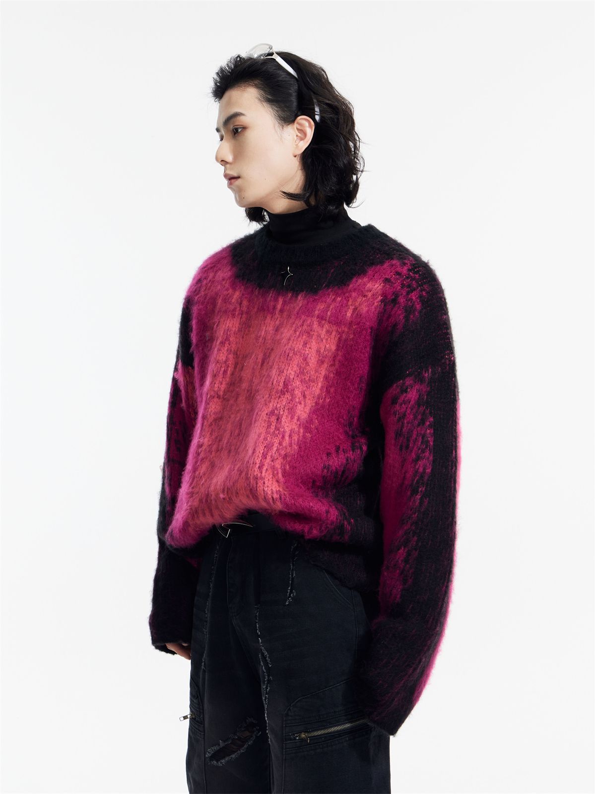 Unisex Gradation Nichi Mohair 니트