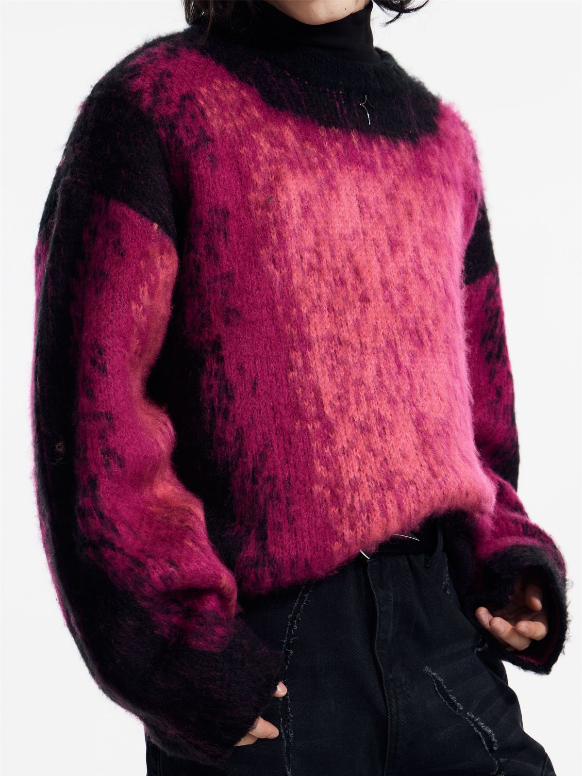 Unisex Gradation Nichi Mohair 니트