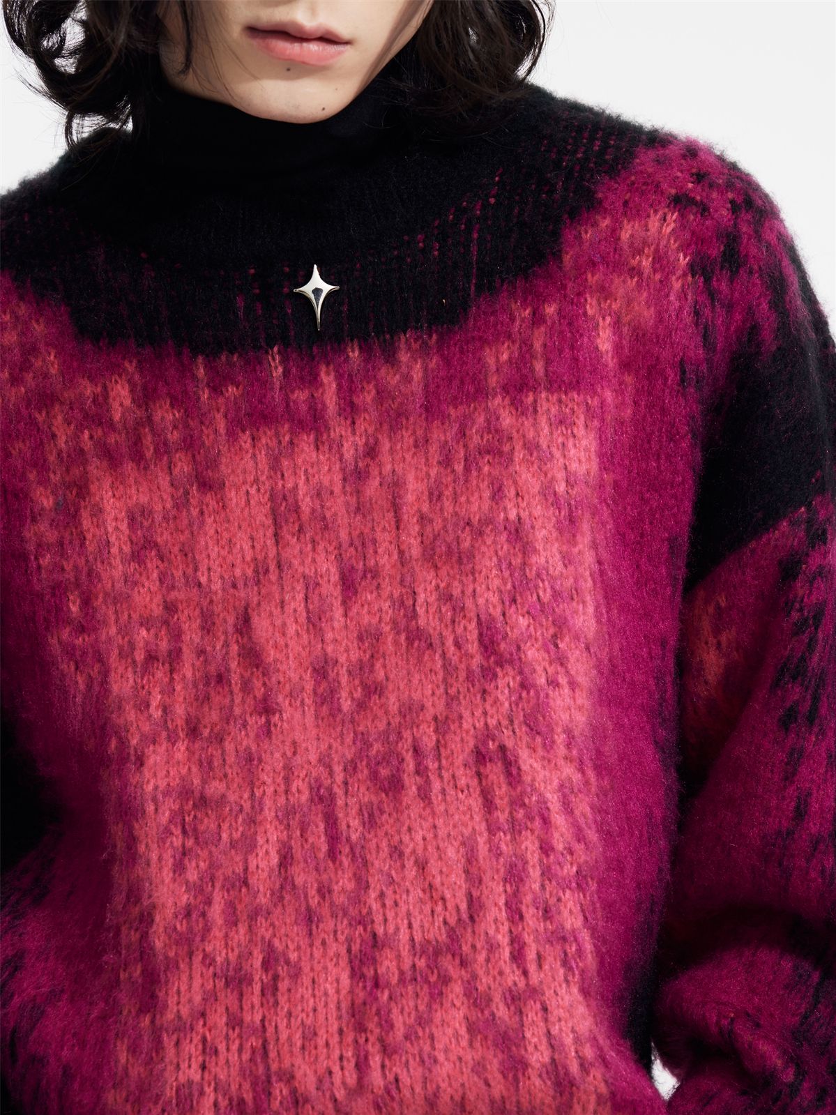 Unisex Gradation Nichi Mohair 니트