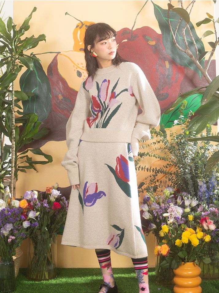 TULIP NICHI RETRO TRICH TOPS & JUPT