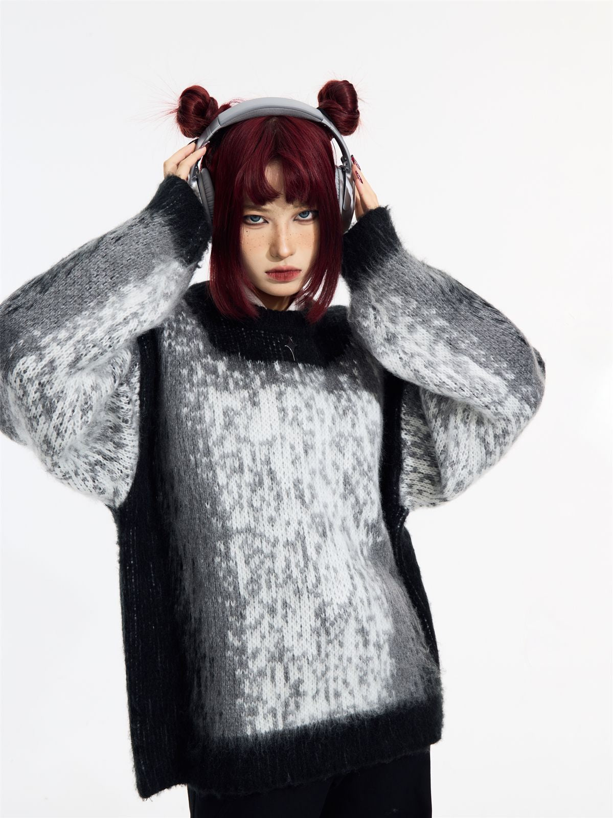 Unisex Gradation Nichi Mohair 니트