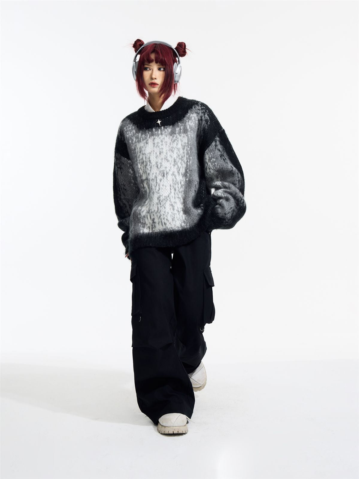 Unisex Gradation Nichi Mohair 니트