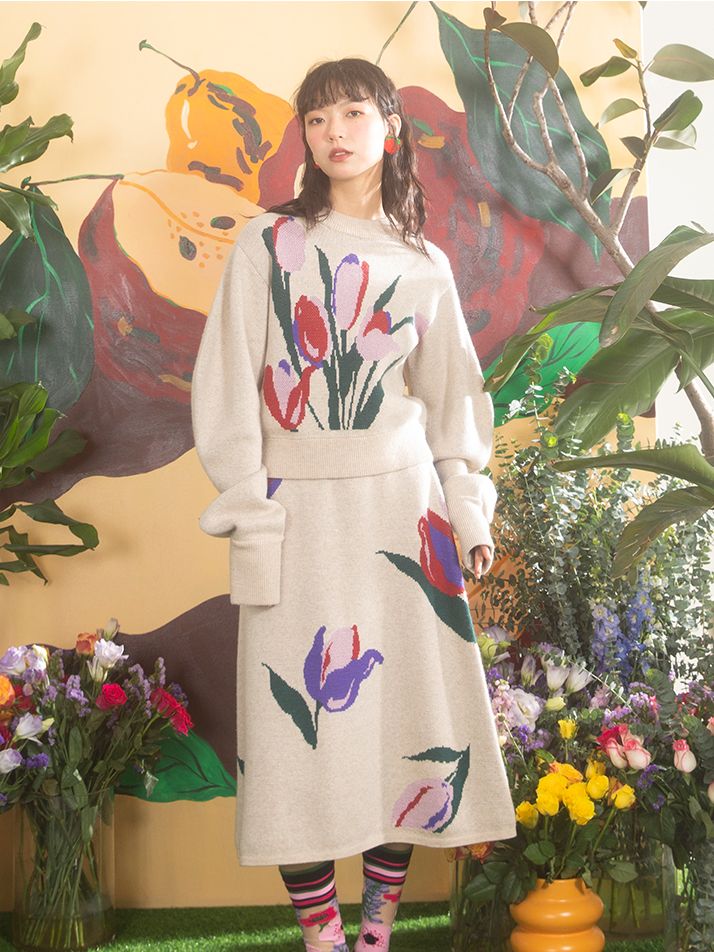 TULIP NICHI RETRO TRICH TOPS & JUPT