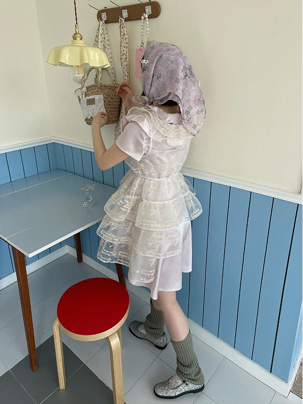 Asymmetriestufe-Peplum-durch-Durchsicht süße Bluse