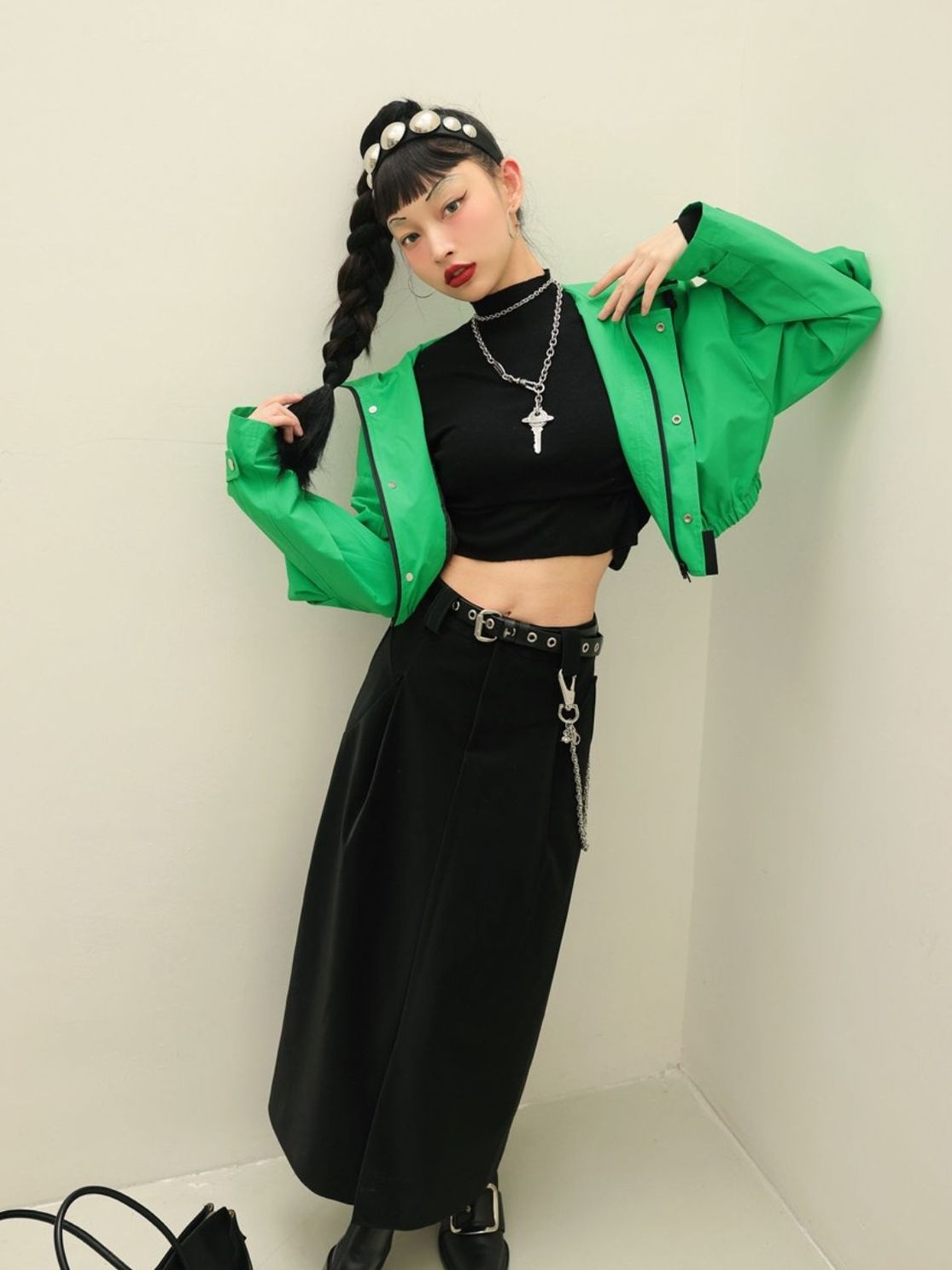 Parka décontractée à sweat à capuche court recadré