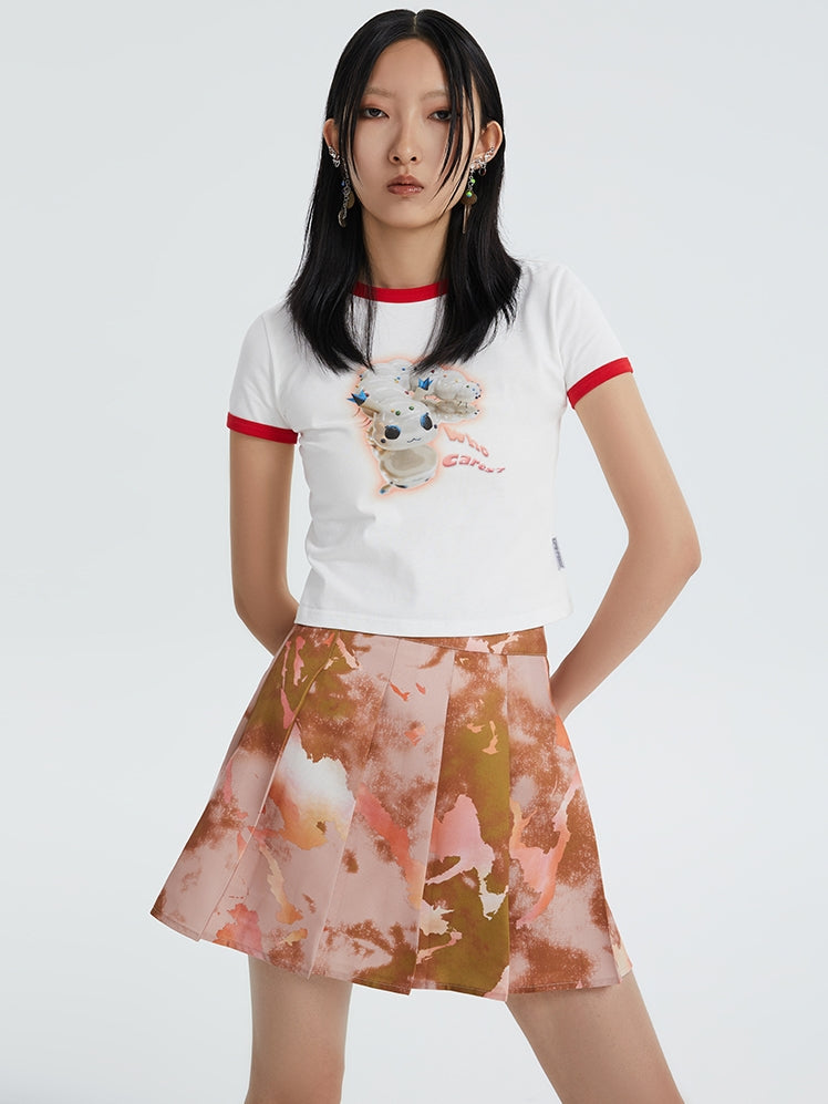 American Vintage Print Slim T-Shirt