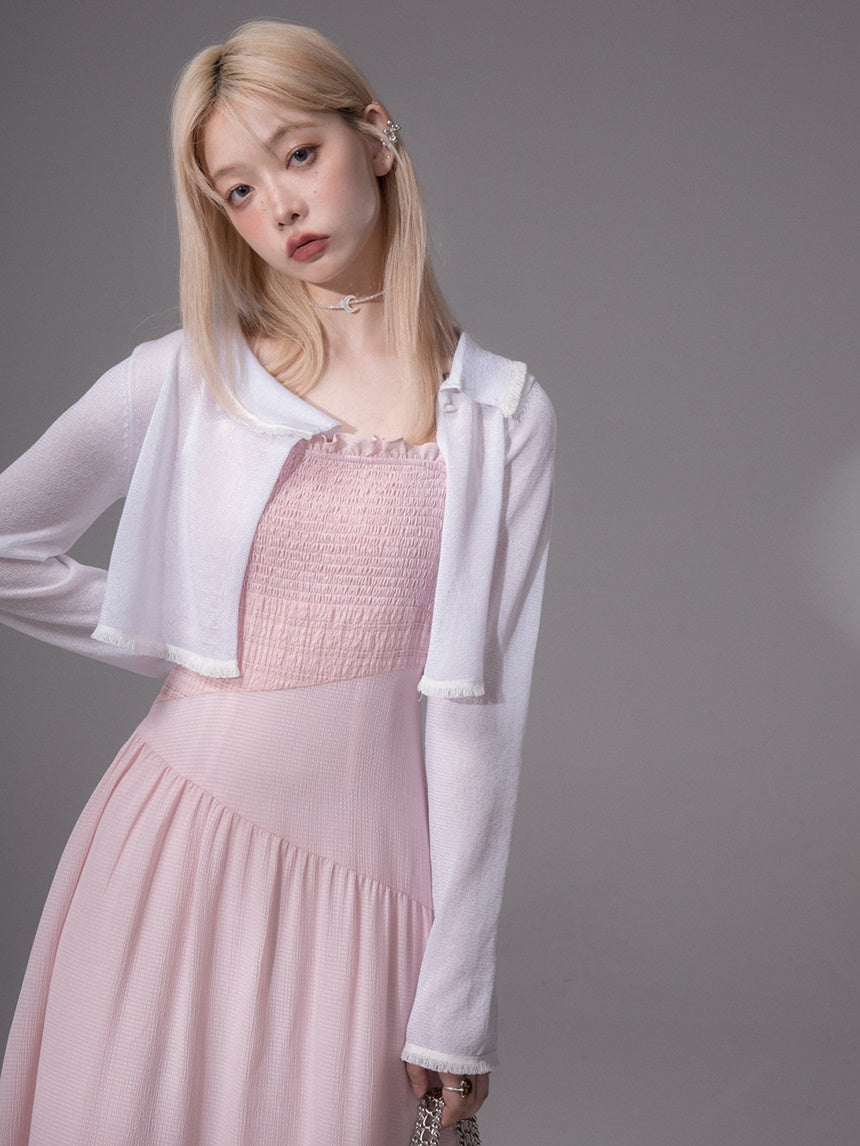 Sunscreen Fringe Edge Knit Cardigan