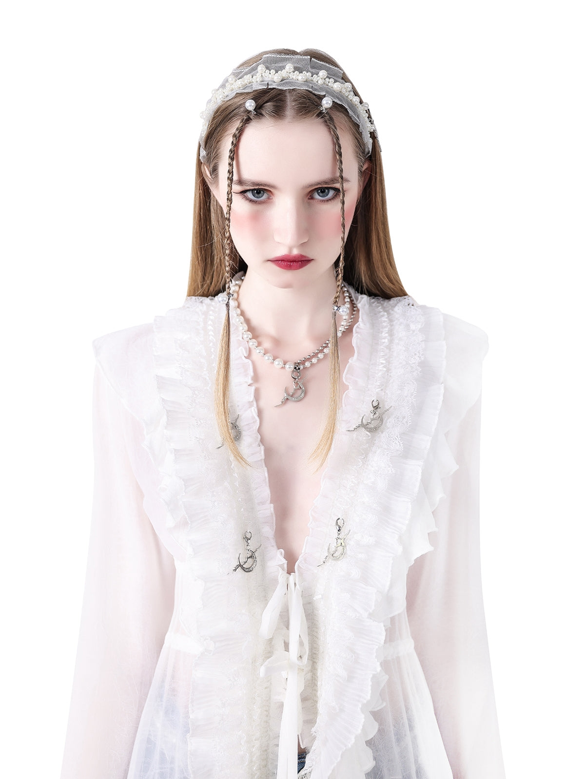 Fee Spitze Sonnenschutzmittel mit langer Strickjacke