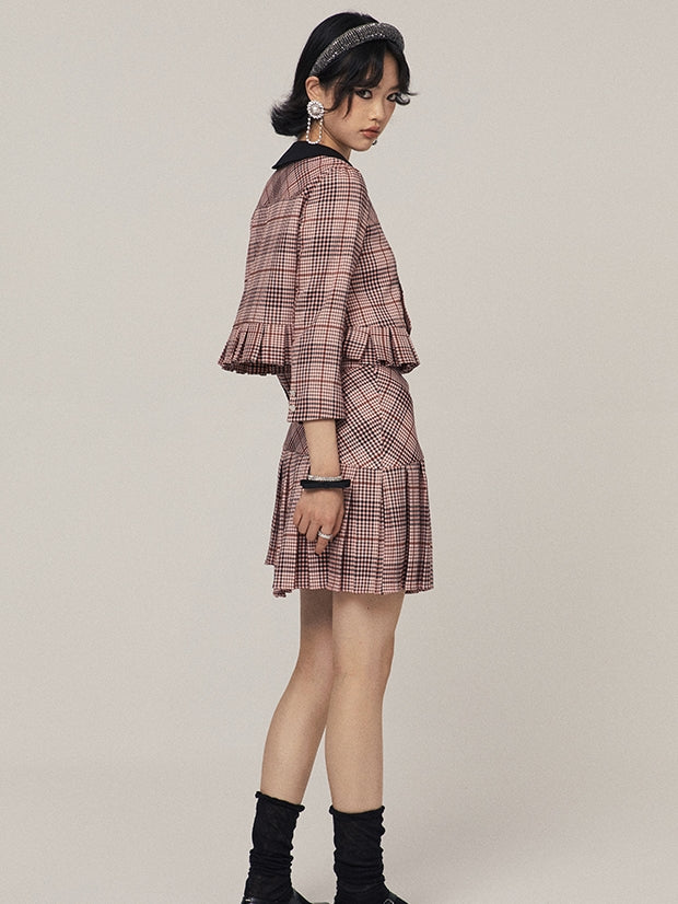 Veste à plaid rétro