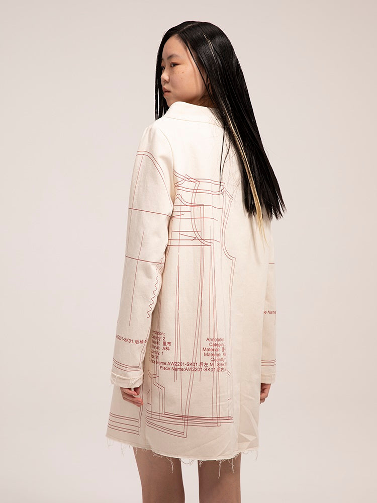 느슨한 해협 틈새 드레스