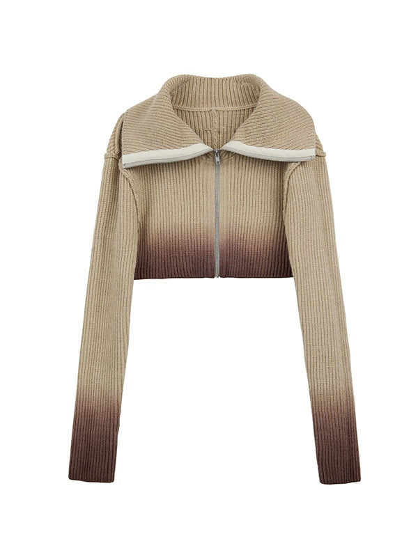 Ultra-Short Knitted Cardigan