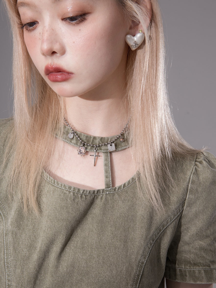 Dreidimensionales Taschen-Jeans-Einteiler