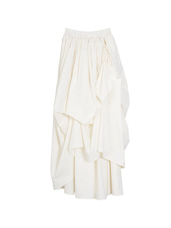 Niche Pleated Long Skirt
