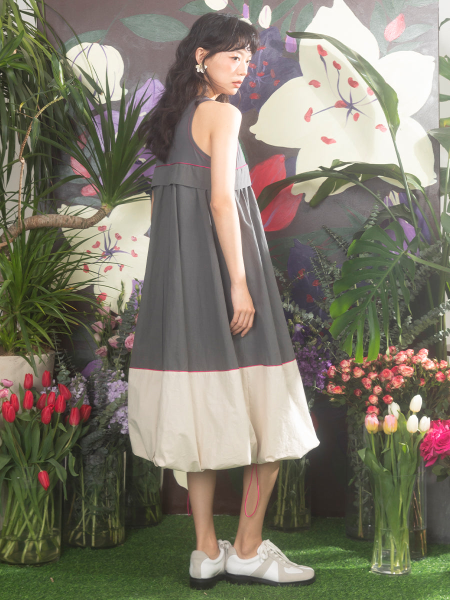 대비 색상 조절 가능한 새싹 원피스