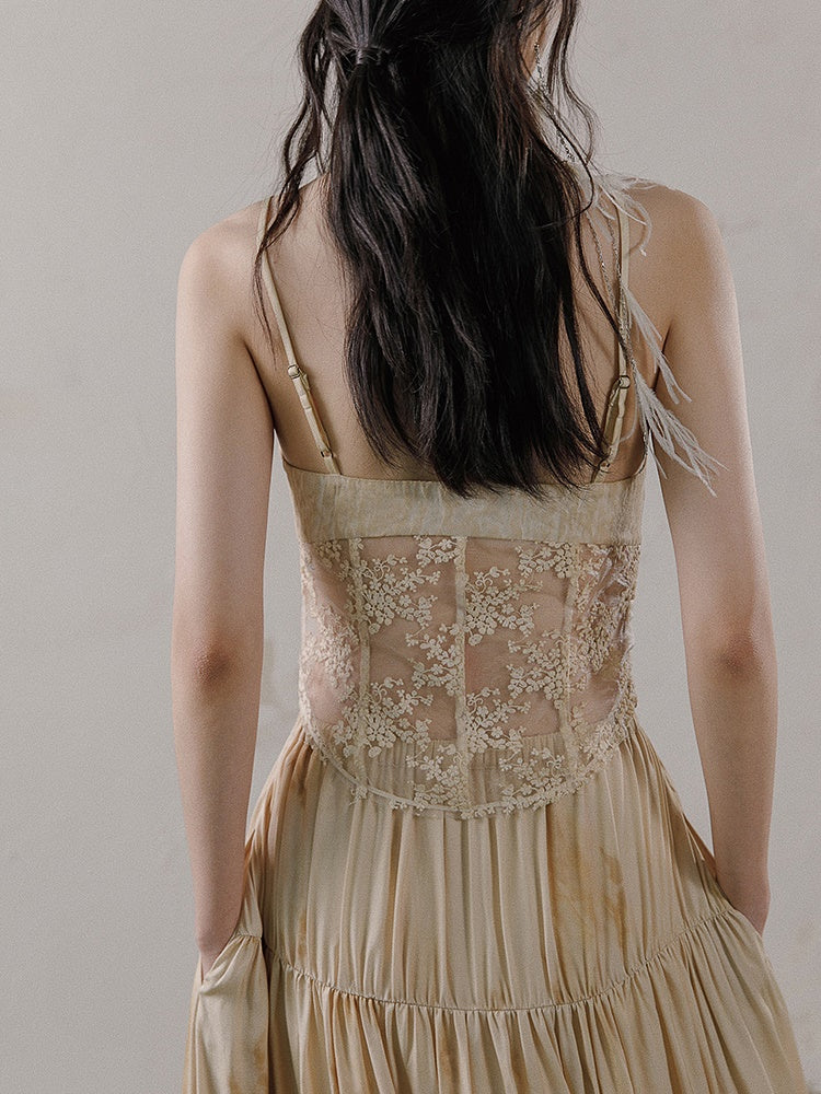 Spitze Jacquard Camisole