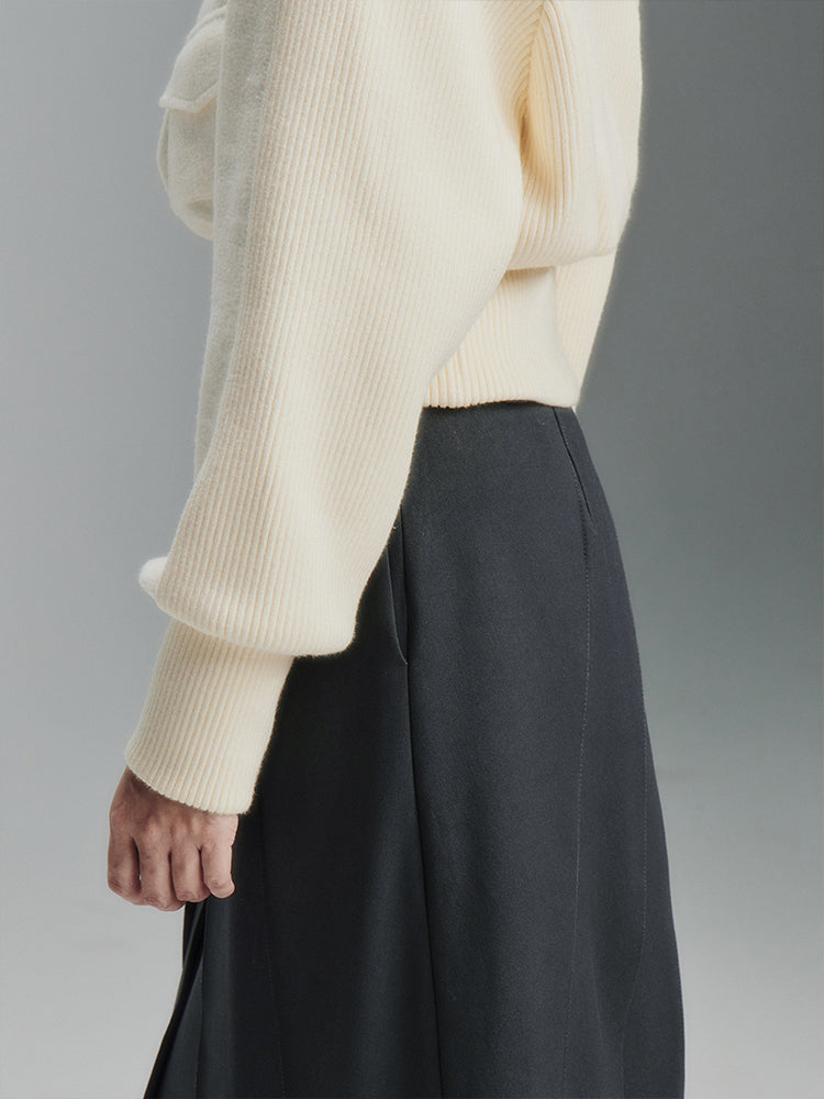 Feather Textural Knittde Jacket