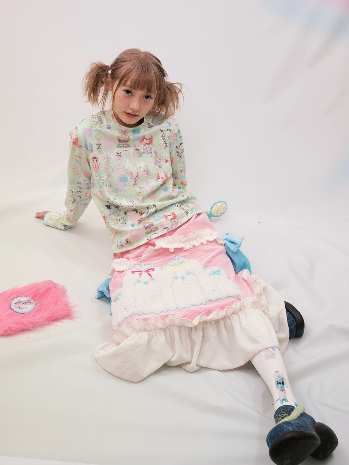 인쇄 된 바닥 셔츠