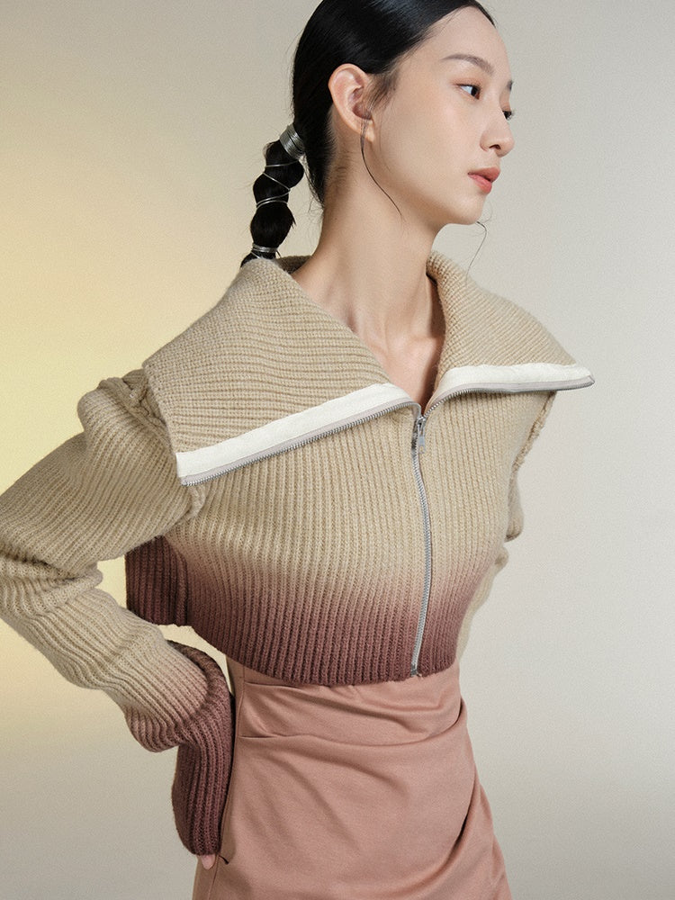 Ultra-Short Knitted Cardigan