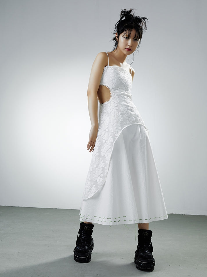 Robe à suspension irrégulière à double couche